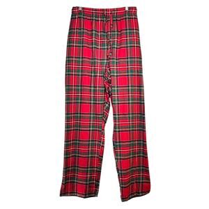 Old Navy Flannel Pajama Pants 4XL Tall Red Tartan Drawstring W50 L33.5 Unisex